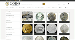 Desktop Screenshot of coins-auctioned.com